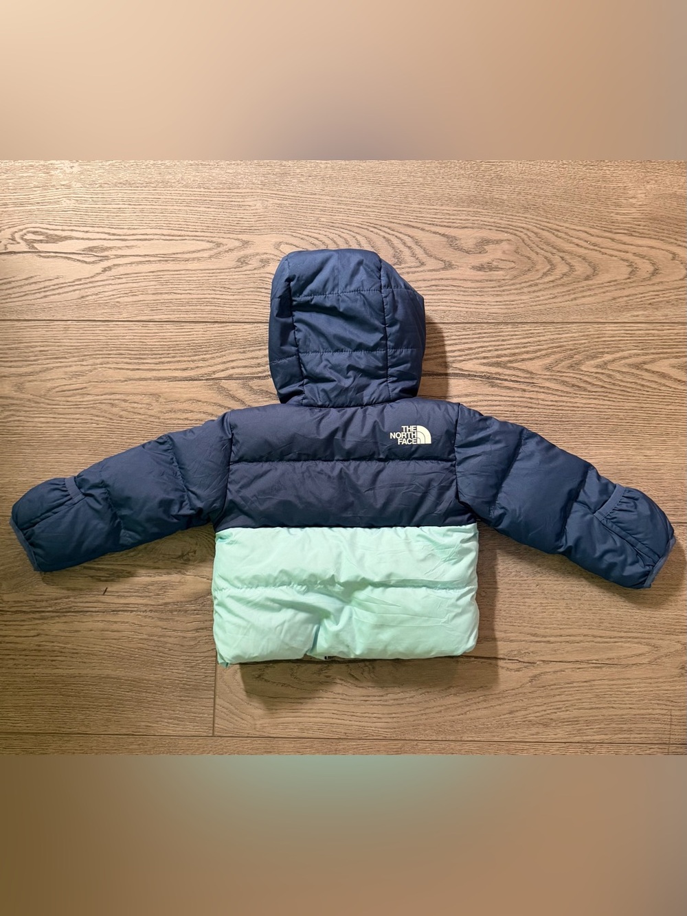 BABY NORTH DOWN HOODY - Picture 2 of 4